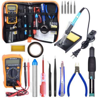 Green New K018 Digital Multimeter All In One Electric Soldering Iron Kit