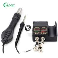 Green 110V 220V 2 in 1 8858D+ Soldering Station Repair Tools SMD BGA Multifunctional Hot Air Soldering Station Gun