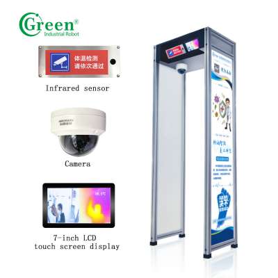 Green GR-TD168 intelligent thermal imaging thermometry door mobile multi thermometer channel human body thermometry door